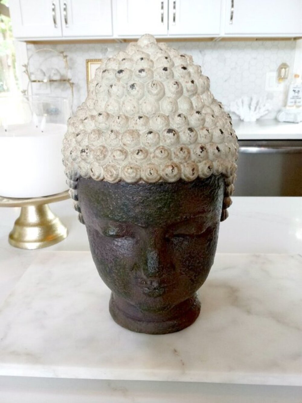 NEW! ORNATE BOHO Buddha HEAD ZEN YOGA MEDITATION